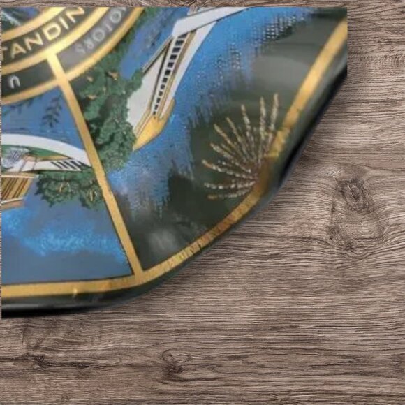 Vintage Houze Art New York World's Fair 1964-1965 Ruffled Candy Dish Souvenir - Picture 9 of 9